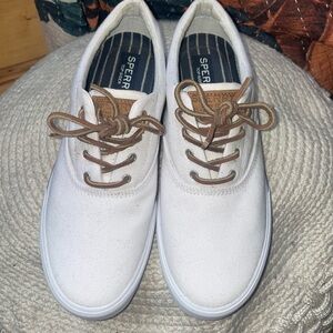 Men’s white Sperry Top Sider Boat shoe